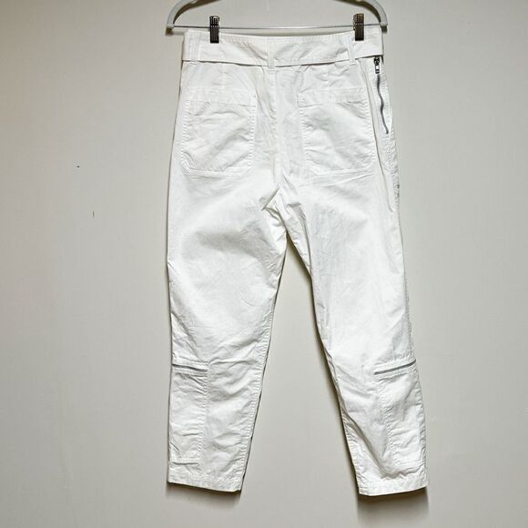 Helmut Lang White High Rise Flight Ankle Pants Womens Sz 0 30” W - Picture 6 of 10